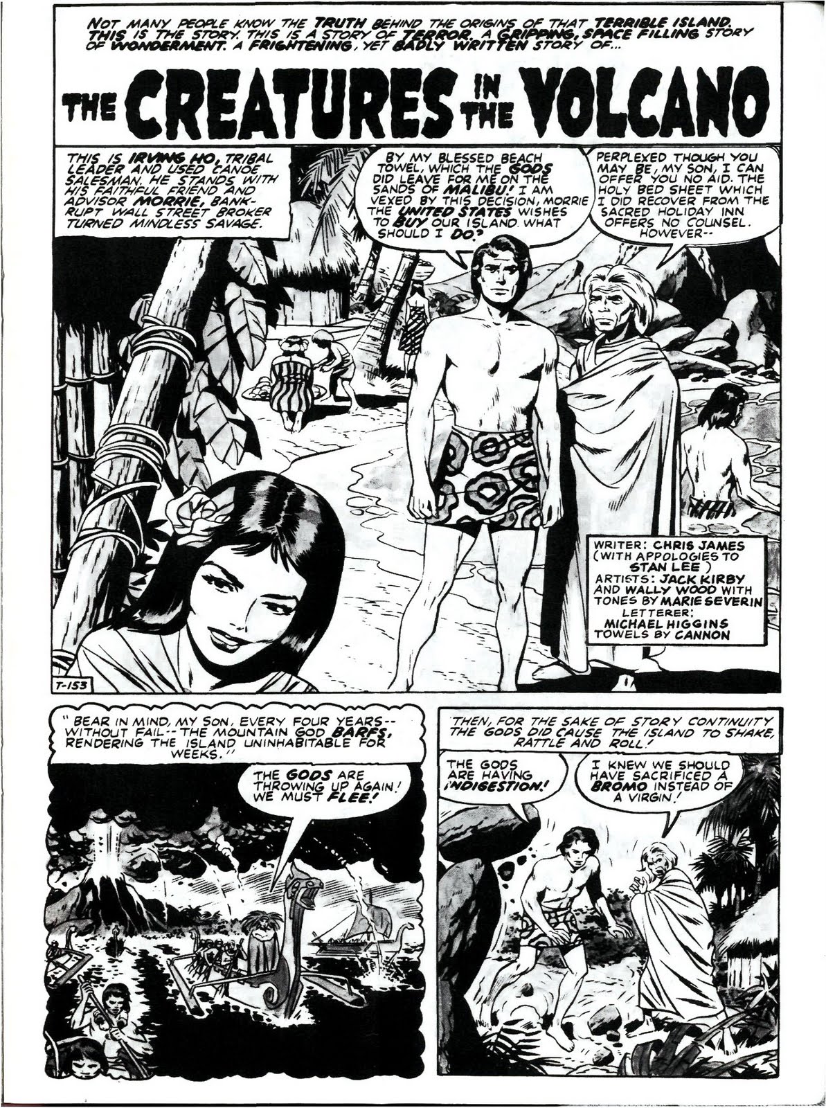 Volcano Comic Strip