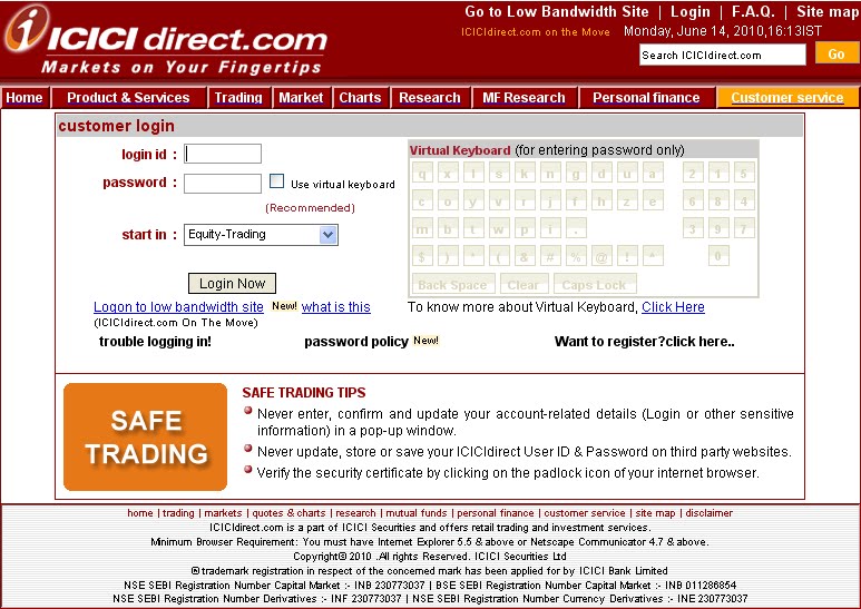 icici direct equity brokerage charges