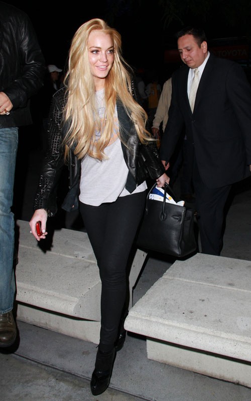 Lindsay Lohan at the LA Lakers Game