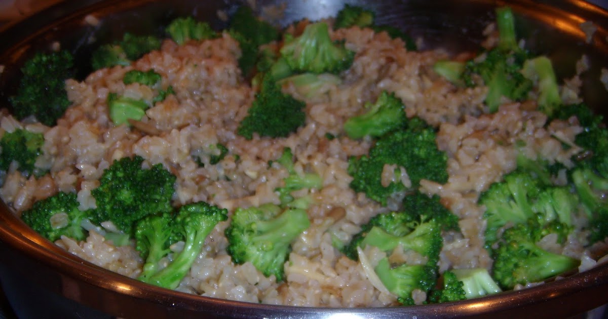 Food Worth Wearing Broccoli Brown Rice Pilaf