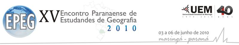 XV ENCONTRO PARANAENSE DE ESTUDANTES DE GEOGRAFIA