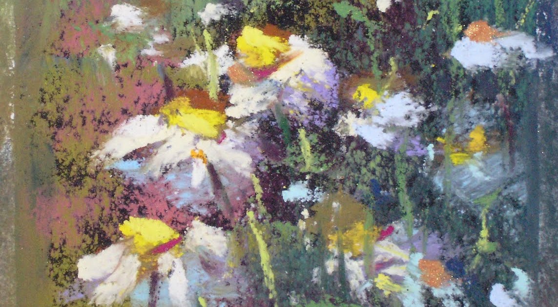 Painting My World Daisy Miniature Pastel Painting 2.5 x 3.5 sold