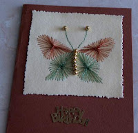 Paper Embroidery Christmas Ornament Card - Celebrating Christmas