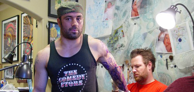 UFC announcer Joe Rogan has some pretty intense ink.