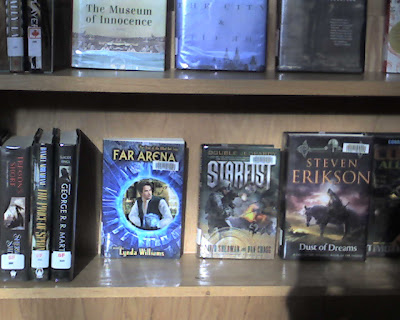 Part 5 Far Arena on new arrivals shelf of Prince George Public Library