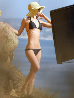 Paris Hilton topless sexy black bikini nice tits