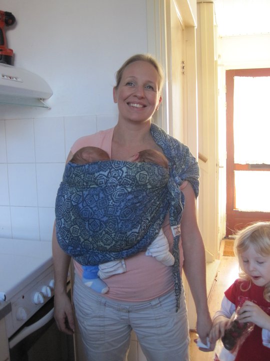 Vol leven! Een tweeling dragen