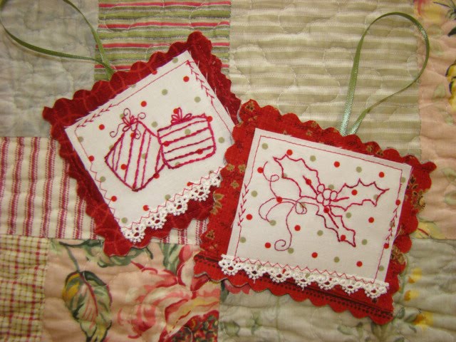 Christmas Snowman, Gifts and Holly Embroidery Patterns