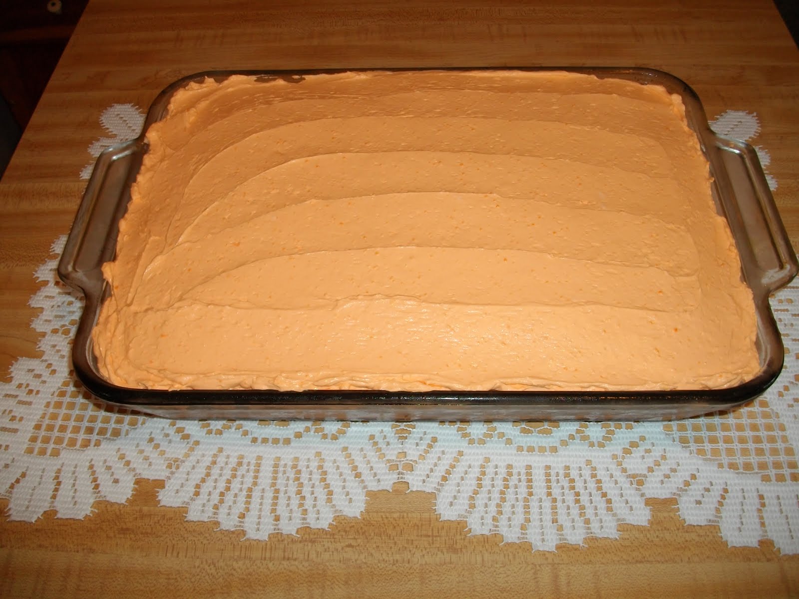 Domestic Goddess's Recipe Box Creamsicle JellO Cake
