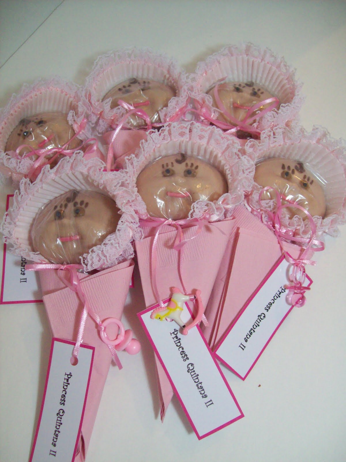 CedarGap Creations Cookies: Chocolate Bonnet Babes-Girl Pink 