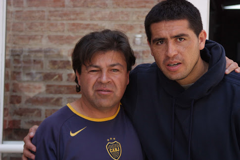 Román Riquelme junto a su Descubridor DT Jorge Rodriguez