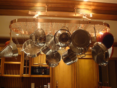 Copper Pot Rack