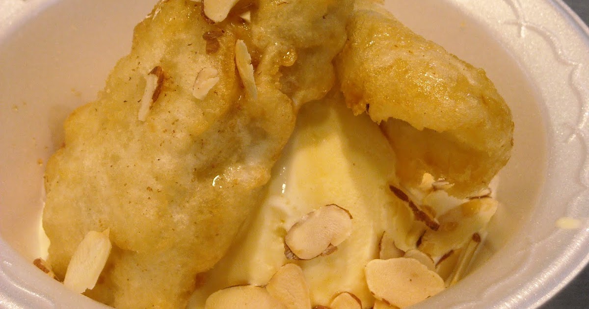 +The Church Cook Deep Fried Bananas with Vanilla Ice Cream