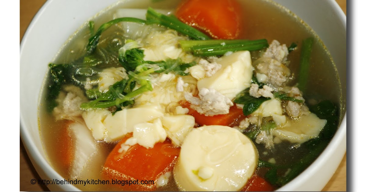 BEHIND MY KITCHEN Clear Soup ToFu