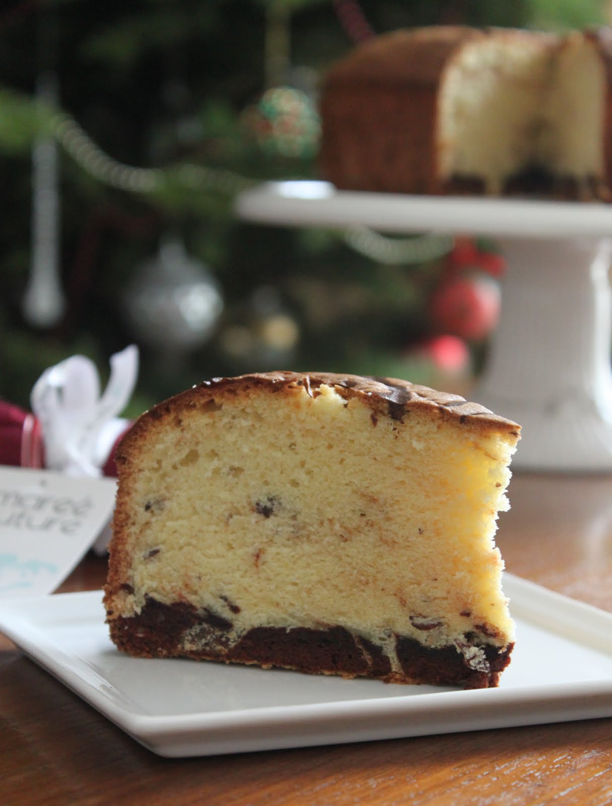 Cheddar Cheese Marble Cake