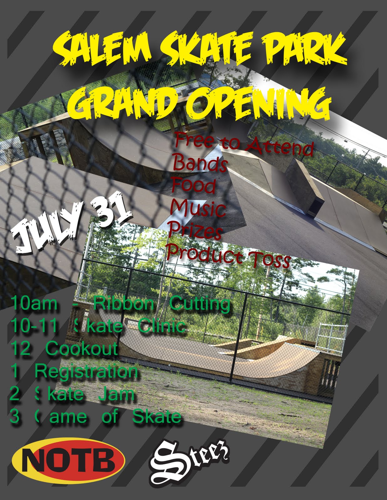 NOTB Snowboards Salem Skate Park Grand Opening