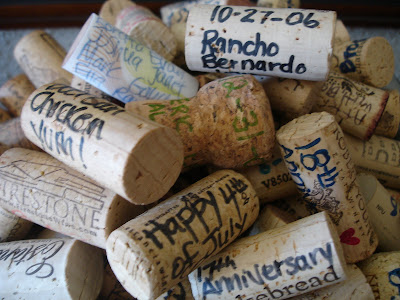 Wine Cork Journaling make memories out of your corks by jotting down the