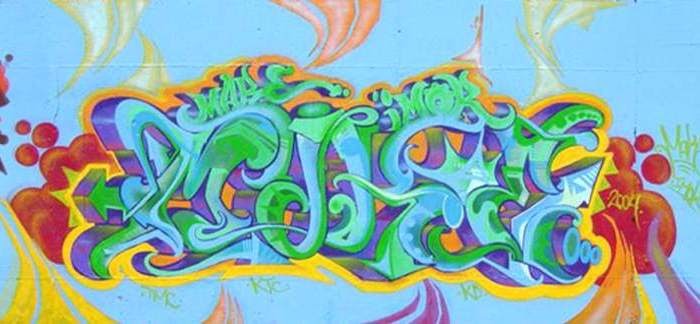 Bubble Mural граффити