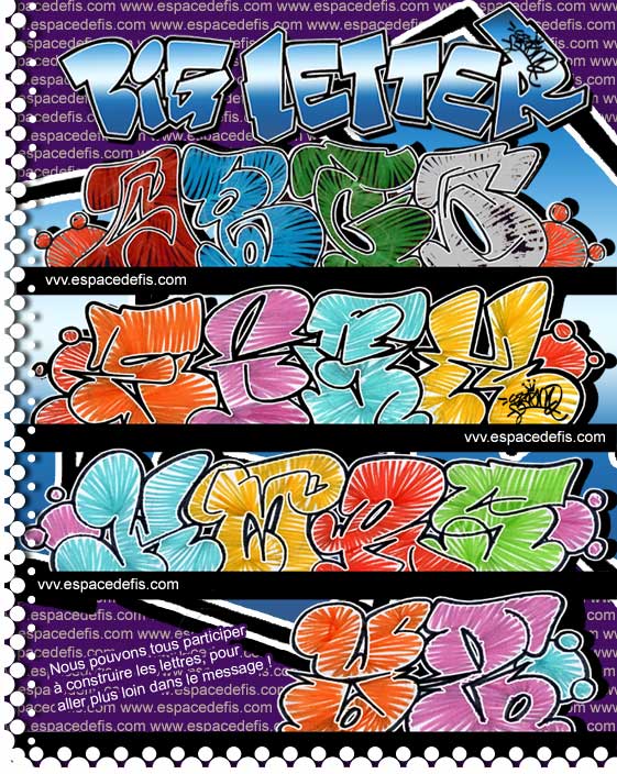 Tag Graffiti >> Big letter graffiti alphabet Tag Graffiti >> Big letter graffiti alphabet
