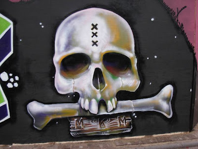 skull graffiti, graffiti amsterdam