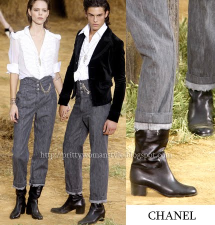 Черни джинси на Шанел CHANEL джинси