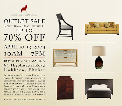 Thomasville Furniture Outlet on Chanintr Special Event Outlet Sale Up To 70  Off  April 10 13  2009