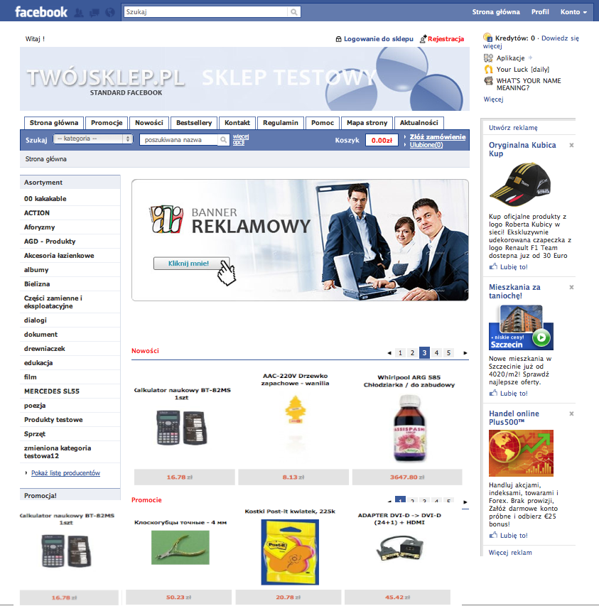 Sklep na Facebooku Computer Center