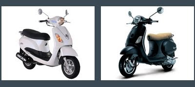 SYM Attila Elizabeth vs Piaggio LX