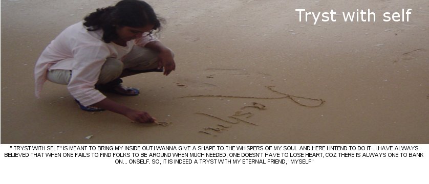 Tryst with Self
