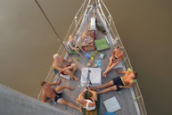 Palaver op ons voordek :)