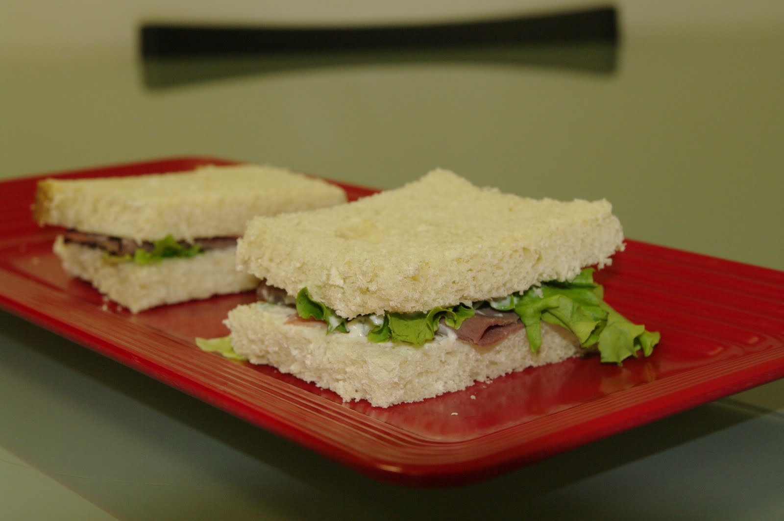 A Blog About Food Roast Beef Finger Sandwiches with Herb Cream