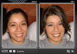 Maquiagem ante e depois