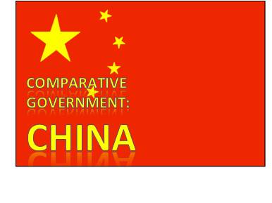 AP Comparative Government: China