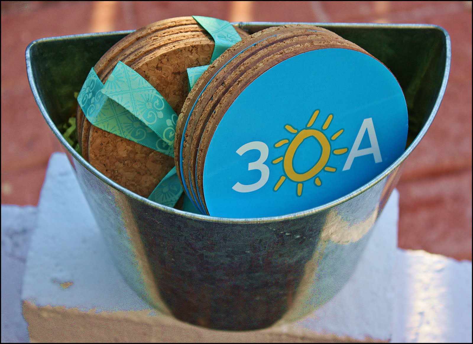 Painted Pots for a Purpose! "30A" Cork Coasters