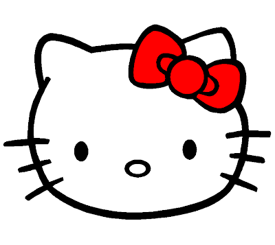  nice template of hello kitty's face and printed it 