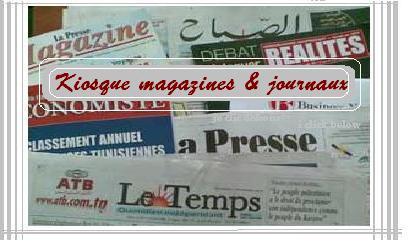 Kiosque magazines et journaux