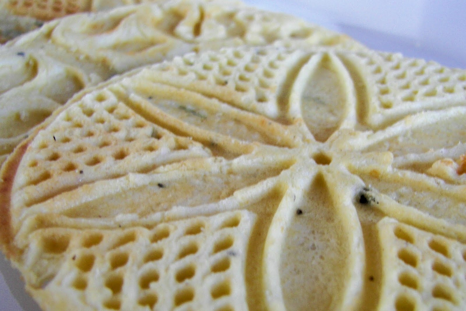 Red Couch Recipes Parmesan Herb Pizzelles