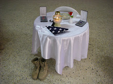 A table setting for our fallens soldiers