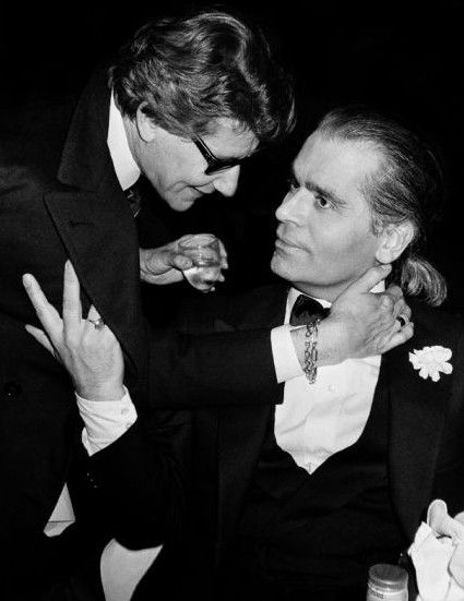 Saint Laurent and Lagerfeld