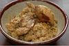 Trini pelau (rice, chicken and pigeon peas)
