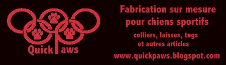 Les produits Quick paws pour chiens sportif