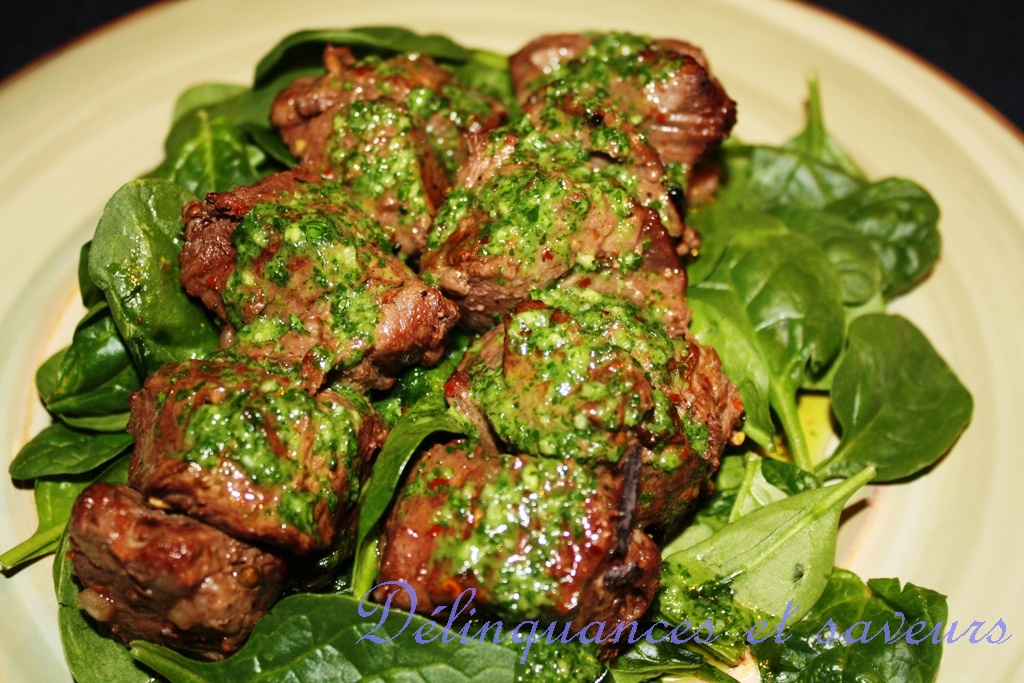 Délinquances et saveurs Brochettes de filet mignon mariné aux Épices à kofte
