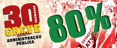 Greve com 80% de adesão