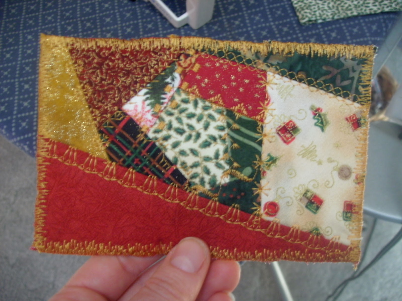 Sunshower Quilts Crazy Quilt Fabric Postcard Tutorial and GIVEAWAY!
