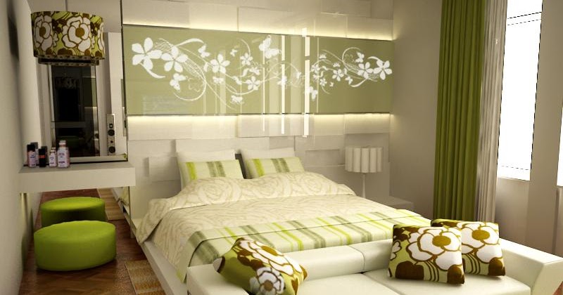 dormitorio_fresco_verde_Green_Accented_White_Bedroom_by_RyoSakaZaQ.jpg