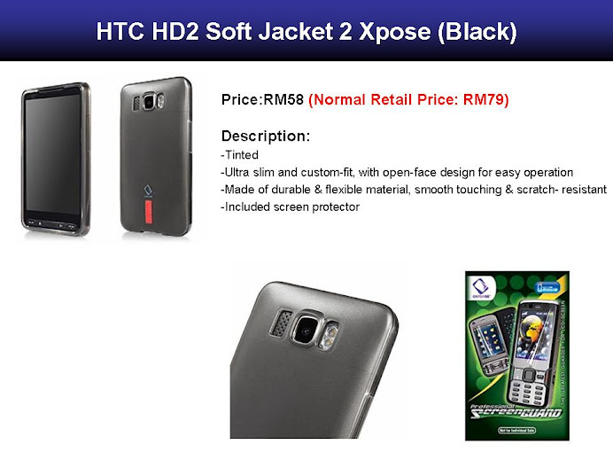 Softjacket Xpose 2 for HTC HD2 (Black)