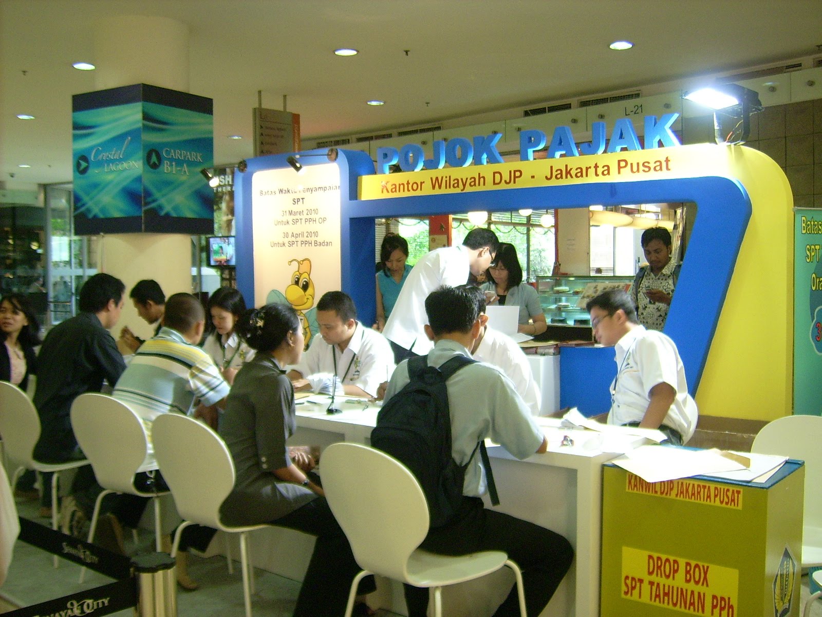 There Is A Tax Corner On Senayan City S Lower Ground