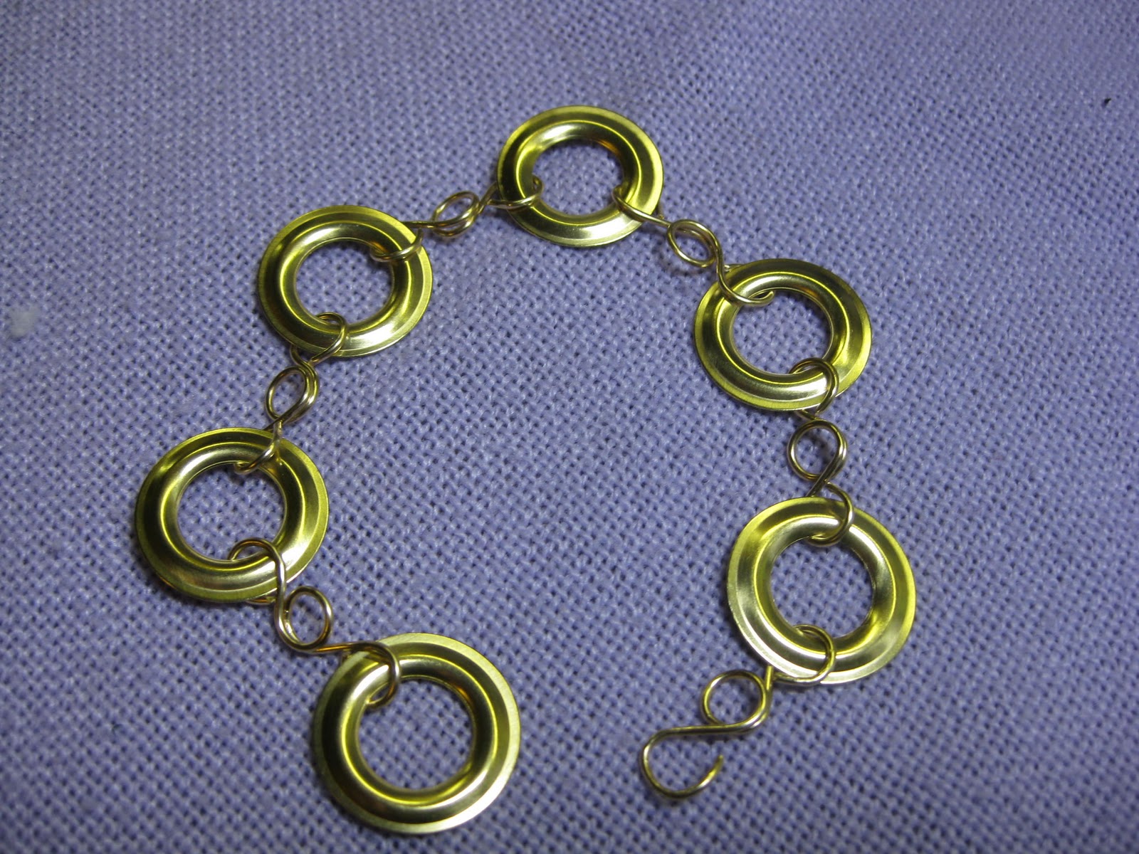 New Jewelry A Day Make a Bracelet from Grommets