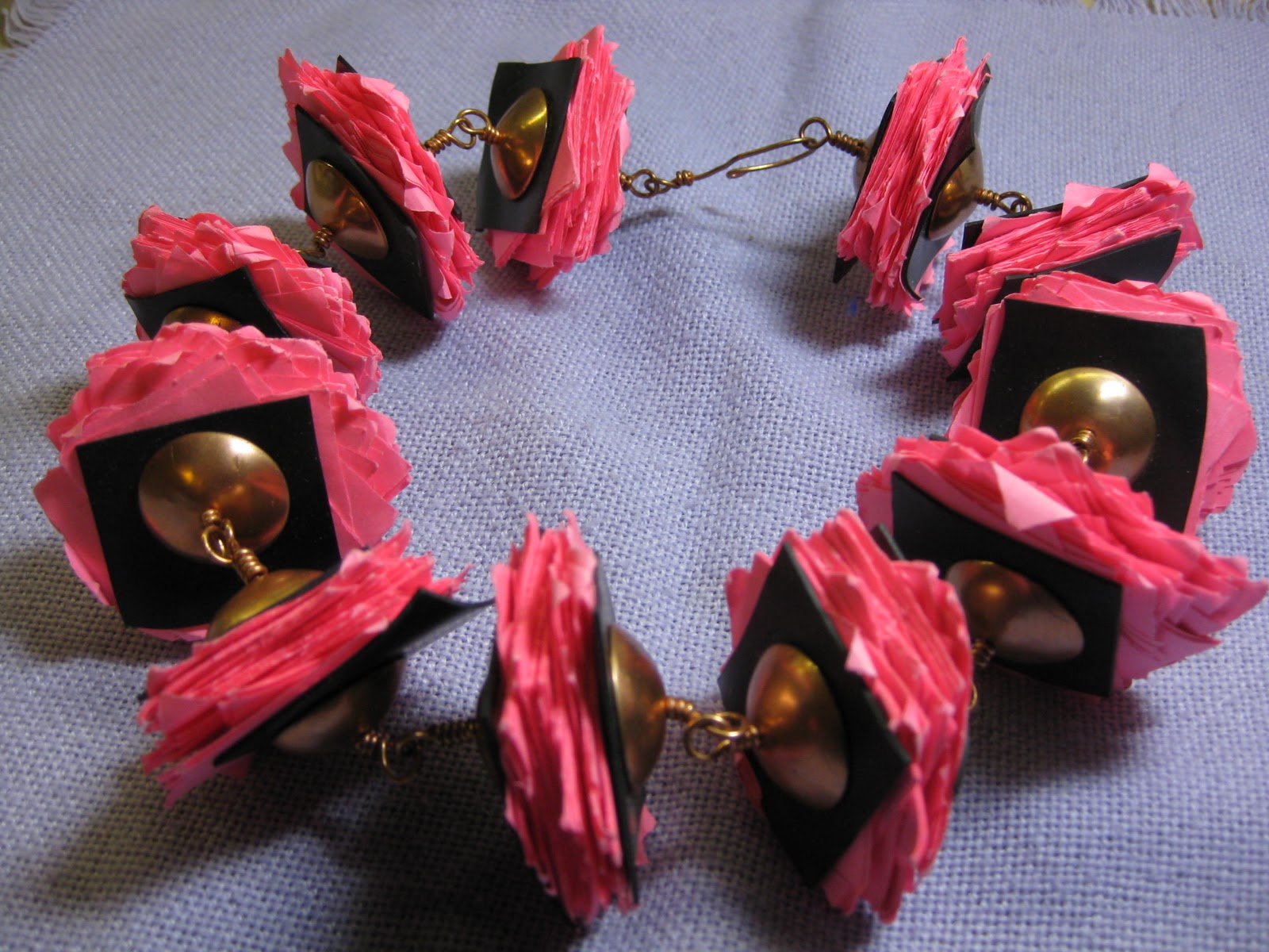 New Jewelry A Day Make a Necklace from Paper