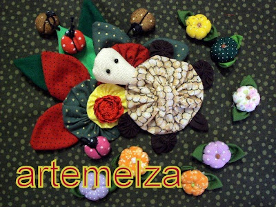 artemelza - tartaruga de fuxico